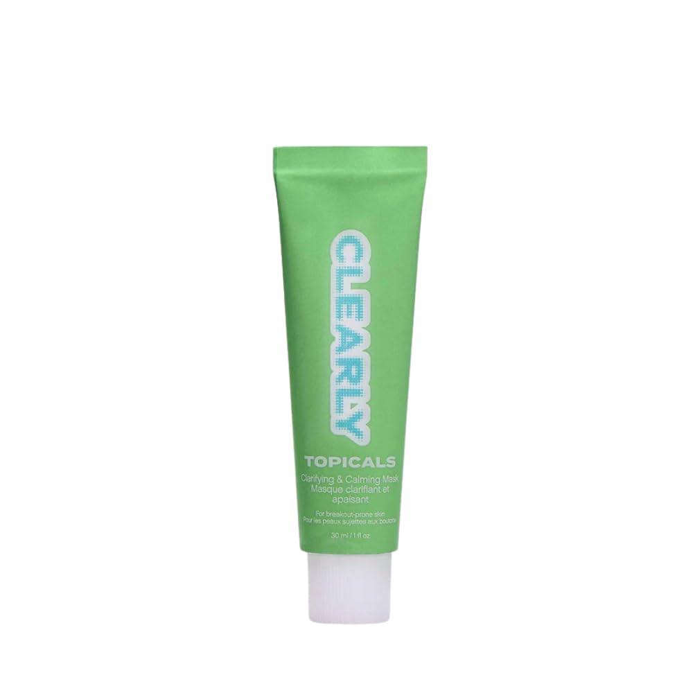 Topicals Clearly Breakout, Clarifying + Calming Mask for Acne-Prone Skin | Reduces Breakouts & Redness | Clinical-Strength, Dual-Acid Formula with Hypochlorous Acid | Vegan, Cruelty-Free (2 oz)