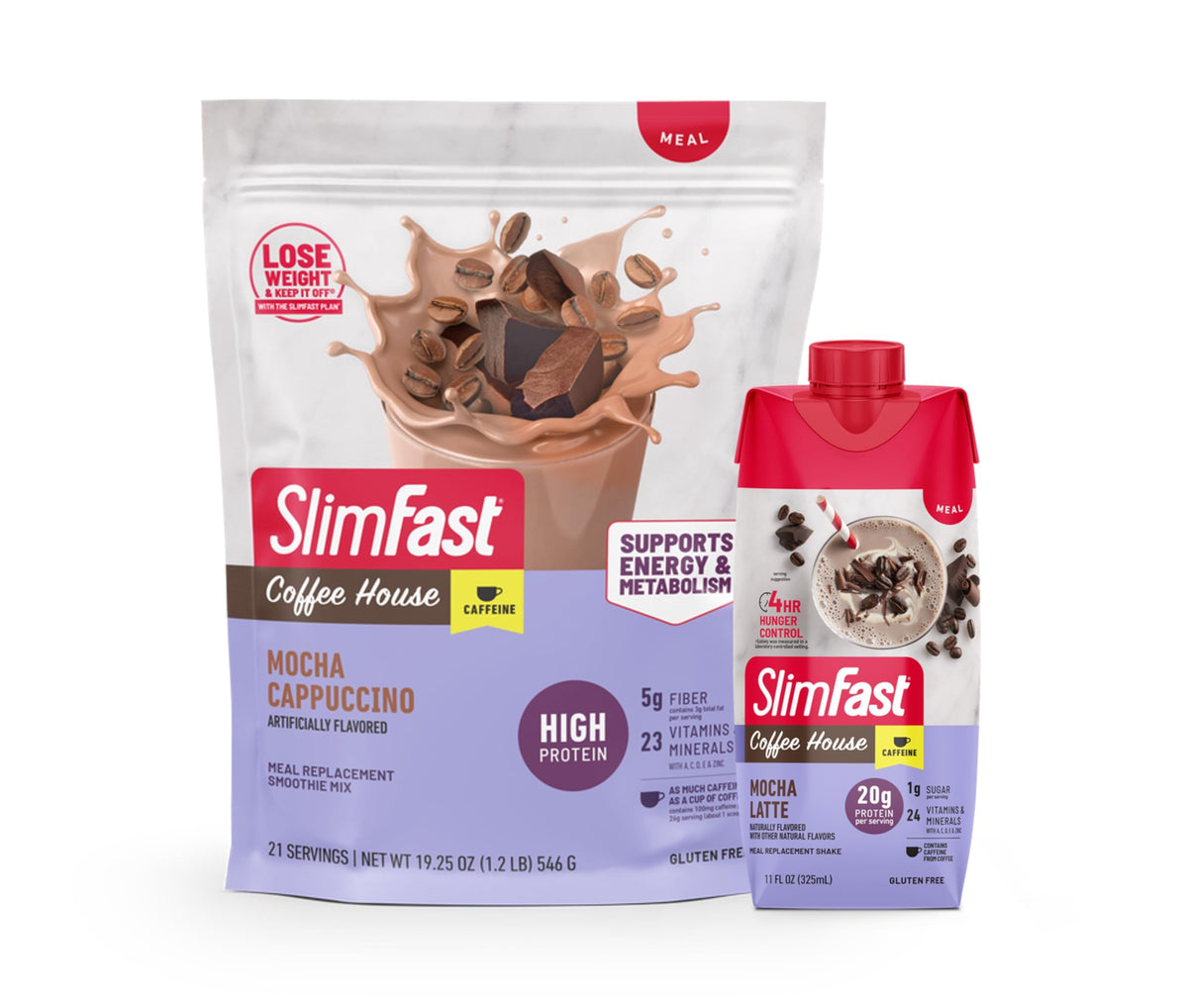 SlimFast Advanced Energy - Meal Replacement Shake - High Protein - Rich Chocolate - 11 Fl. Oz. Bottle - 12 Count - Pantry Friendly