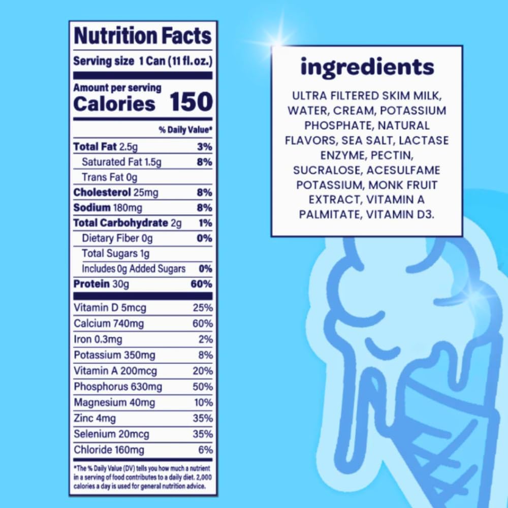 Nurri Ultra-Filtered Protein Shake Variety Pack, Vanilla & Chocolate, 30g Protein, 12 Cans (11 fl oz Each)