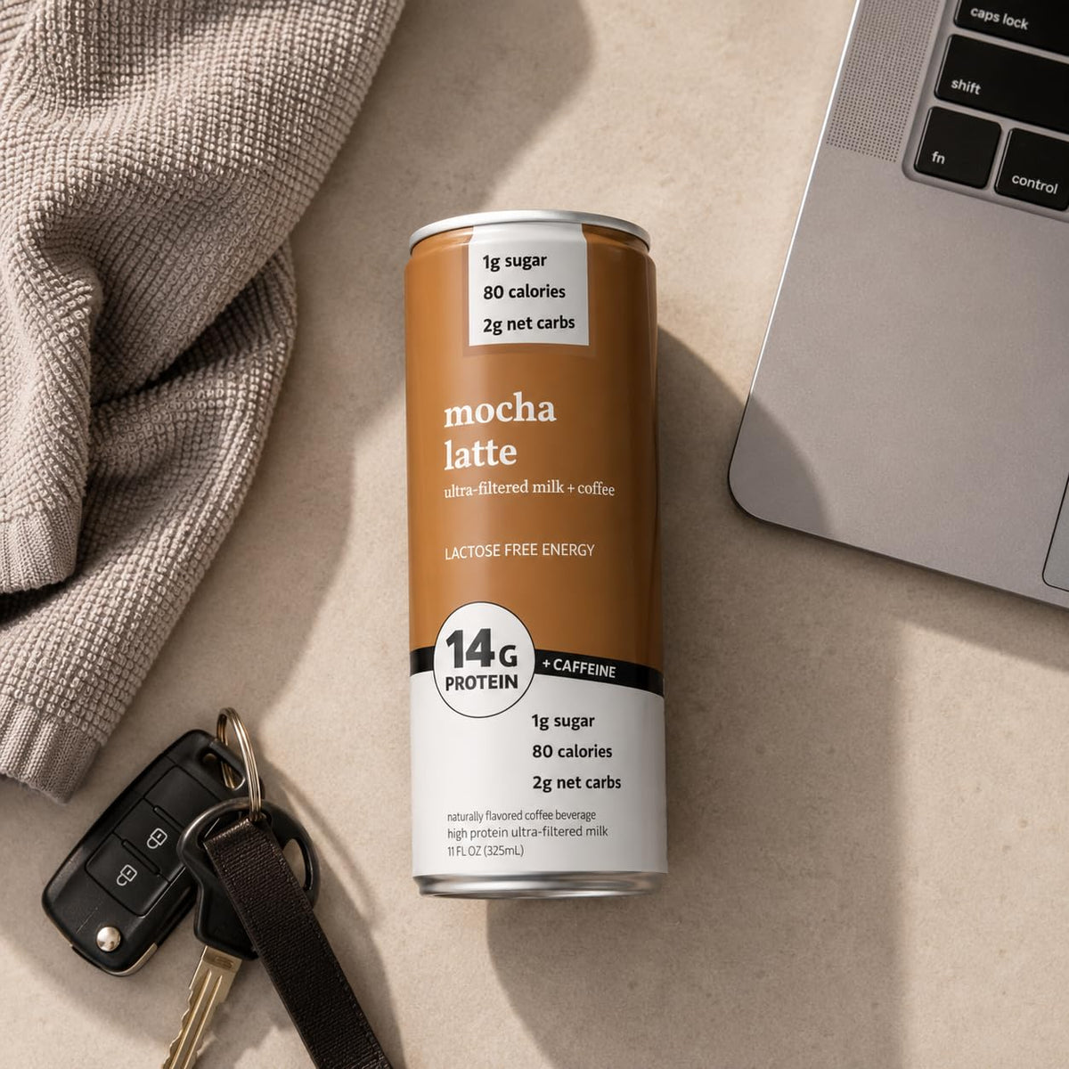 Protein Iced Coffee Mocha Latte, 14g Protein Drink, Lactose Free, 16 Pack